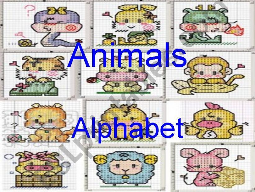 	 Alphabet of animals  powerpoint